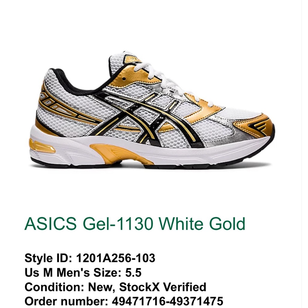 ASICS Gel-1130 White Gold